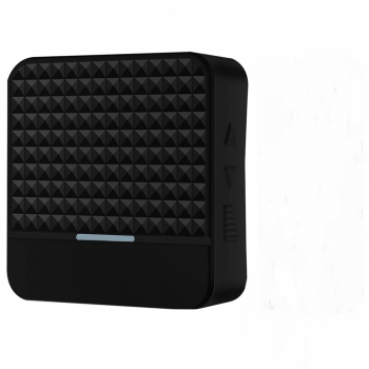 Unterputz Edelstahl Funkklingel mit 230 Volt Funkgong „Modern Square“