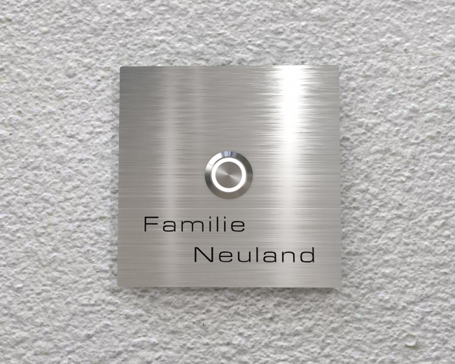 Aufputz Edelstahl-MP3-Funkklingel mit Gravur