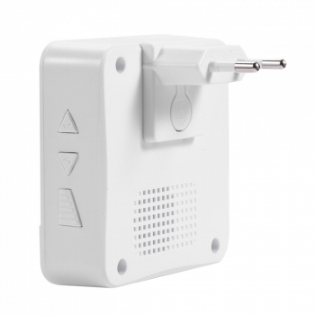 Unterputz Edelstahl Funkklingel mit 230 Volt Funkgong „Angular Square“